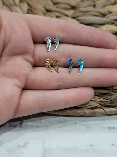 Stainless Steel Angel Wing Studs Inspired Daisy Designs
