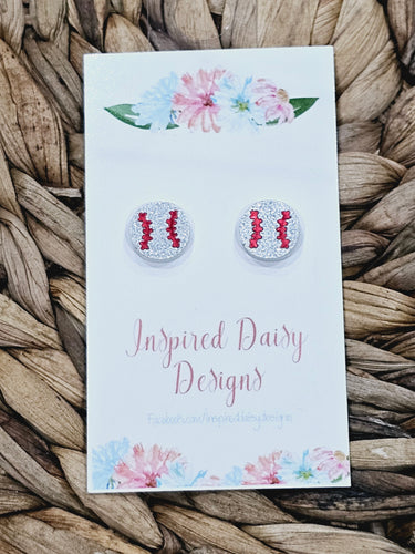 Baseball Earrings Inspired Daisy Designs