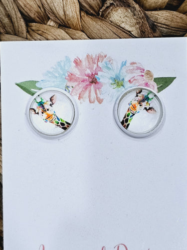 Giraffe Stud Earrings Inspired Daisy Designs