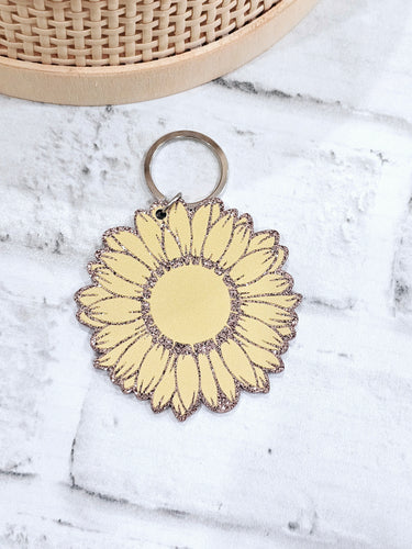 Sunflower Keychain Glam Inspired Daisy Designs