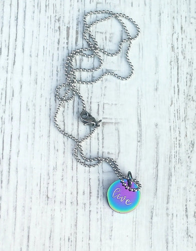 Live Affirmation Necklace Inspired Daisy Designs