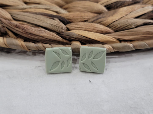 Clay Leaf Earrings Inspired Daisy Designs